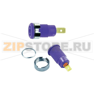 Розетка лабораторная, фиолетовая, 1 шт Stäubli SLB4-F 