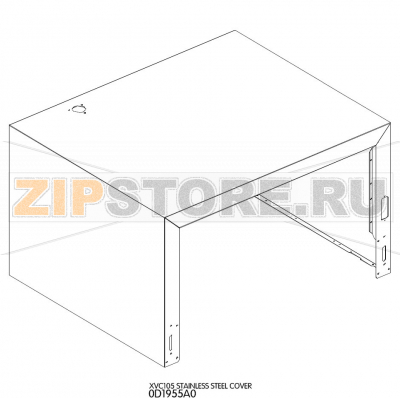 Stainless steell cover Unox XVC 105 Stainless steell cover Unox XVC 105Запчасть на деталировке под номером: 1Название запчасти на английском языке: Stainless steell cover Unox XVC 105