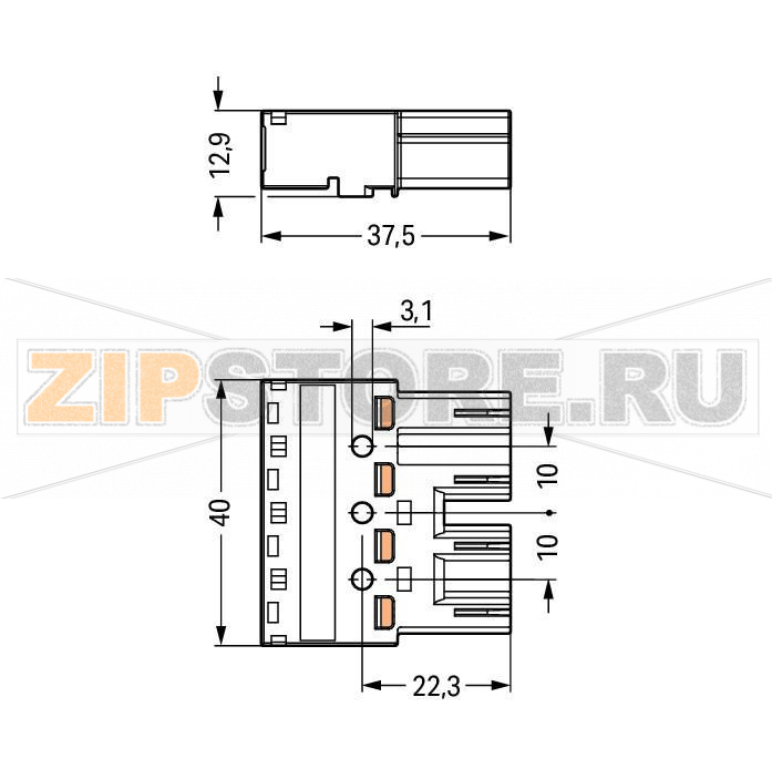 Штекер; 4-пол.; Код. B; 4,00 mm; светло-зеленые Wago 770-274 Protected against mismating and maintenance-freePush-in CAGE CLAMP® spring pressure connection technology allows solid conductors to be simply pushed into a unit.Two wire connections per pole for loops or bridgesAdditional variable coding is possible.Components can be clearly printed on and color-coded to meet custom requirements....