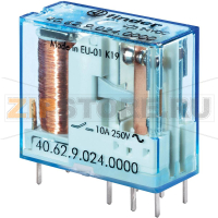 Реле электромагнитное, 12 V (DC), 10 А Finder 40.62.7.012.4000