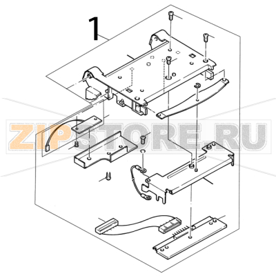 Mechanism upper cover ass’y TSC TTP-342 Pro Mechanism upper cover ass’y TSC TTP-342 ProЗапчасть на деталировке под номером: 1