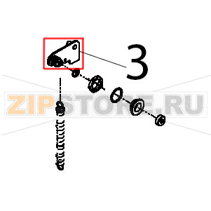 Leva porta sinistra finita per molla gas Teikos TS601 Leva porta sinistra finita per molla gas Teikos TS601Запчасть на деталировке под номером: 3