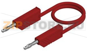Провод тестовый 2 м, красный Hirschmann MLN 200/1 RED 