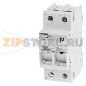 РАЗЪЕДИНИТЕЛЬ MINIZED D01 16A 230/400V 1P+N ДЛЯ ПРЕДОХРАНИТЕЛЕЙ 2-16A Siemens 5SG7651-0KK16 
