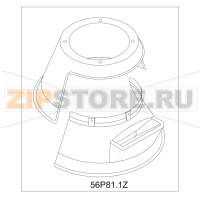 Front+rear part plast. Bear Varimixer AR80 VL-1S