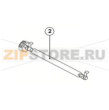 Вал резиновый Proton TP-4207 Вал резиновый принтера Proton TP-4207 Запчасть на сборочном чертеже: 2