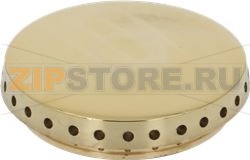 BURNER CAP PERFORATED BRASS POLISHED 