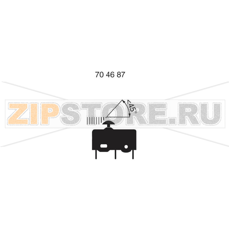 Микропереключатель 250 В/AC, 5 А, 1 x вкл/вкл, без фиксации, 1 шт Marquardt 1050.0202 