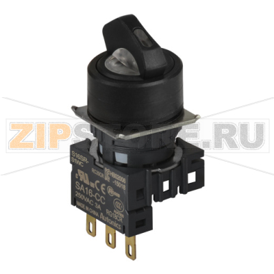 Переключатель селекторный, Ø отверстия: 16 мм Autonics S16SR-S6WC 