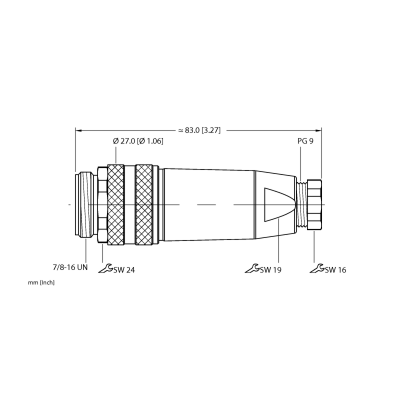 Разъем разборный Turck BS 4131-0/9 