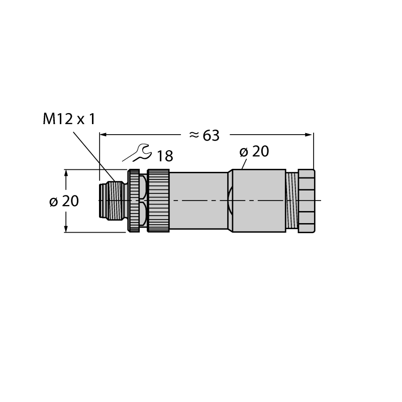 Разъем разборный Turck VBBS8151-0 