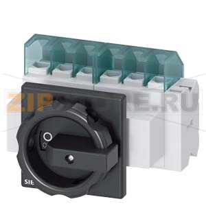 ГЛАВНЫЙ ВЫКЛЮЧАТЕЛЬ 6-ПОЛЮСНЫЙ IU=25, P/AC-23A ПРИ 400V=9,5KW 1НО+1НЗ, ПЕРЕДНЕГО КРЕПЛЕНИЯ КРЕПЛЕНИЕ ПО 4 ОТВЕРСТИЯМ ПОРОТНАЯ РУКОЯТКА ЧЕРНАЯ Siemens 3LD2103-4VP51 