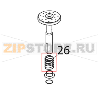 Molla x pistone Saeco Royal Classic Molla x pistone Saeco Royal ClassicЗапчасть на деталировке под номером: 26