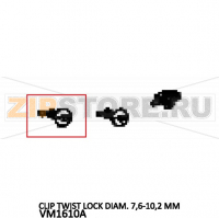 Clip twist lock Diam. 7,6-10,2 MM Unox XVC 505E