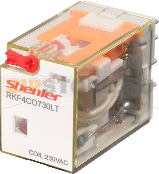 Реле миниатюрное (4CO), 6A, AC 230V Shenler RKF4CO730LT 