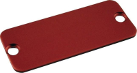 Пластина торцевая 120.5x51.5 мм, материал: алюминий, красная, 10 шт Hammond 1455QALRD-10
