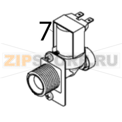 Water inlet valve Scotsman B 7040 Water inlet valve Scotsman B 7040Запчасть на деталировке под номером: 7