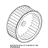 Motor fan D196 H81 39 blade nut M8 Unox XVC 715G