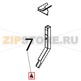 Vite fissaggio convogl. Angelo Po BX61E Vite fissaggio convogl. Angelo Po BX61EЗапчасть на деталировке под номером: 7