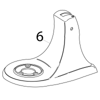 Pedestal and foot white KitchenAid 5K45SSEWH