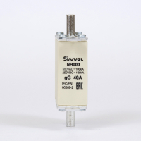 Предохранитель с бойком 40 A, габарит 000, gG Sinvel FNH000S-40