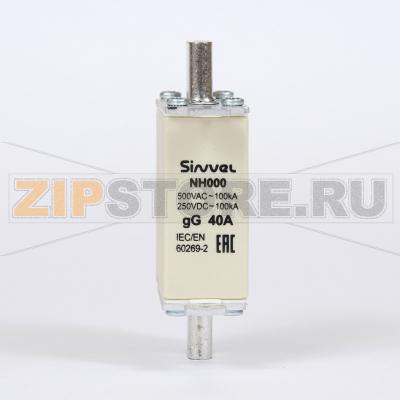 Предохранитель с бойком 40 A, габарит 000, gG Sinvel FNH000S-40 