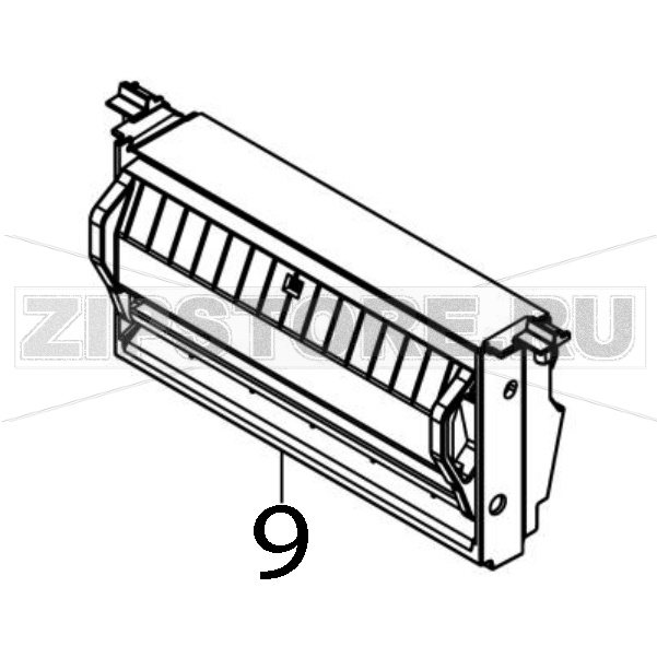 Отделитель этикеток TSC TE210 Отделитель этикеток для принтера TSC TE210Запчасть на деталировке под номером: 9