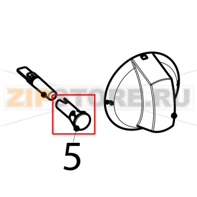 Transparent lamp holder D10 Tecnoinox DCP35E0 Transparent lamp holder D10 Tecnoinox DCP35E0Запчасть на деталировке под номером: 5