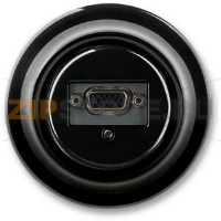 Розетка VGA, чёрный фарфор ABB 2CHK290426C4301