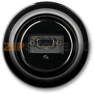 Розетка VGA, чёрный фарфор ABB 2CHK290426C4301 