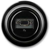 Розетка VGA, чёрный фарфор ABB 2CHK290426C4301