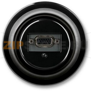 Розетка VGA, чёрный фарфор ABB 2CHK290426C4301 