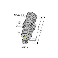 Датчик индуктивный Turck BI10NF-EM30HE-AN6X2-H1141