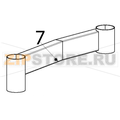 Right leg Escher PM 60-V Right leg Escher PM 60-VЗапчасть на деталировке под номером: 7