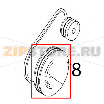 Pulley Rollmatic CP 52 Pulley Rollmatic CP 52Запчасть на деталировке под номером: 8