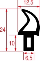 GUARNIZIONE PORTA FORNO 1845 mm