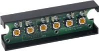 PUSH-BUTTON PANEL 6-BUTTON BLUE LED