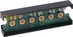 PUSH-BUTTON PANEL 6-BUTTON BLUE LED 