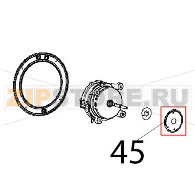Disco tenuta albero motore Unox XFT 185 Disco tenuta albero motore Unox XFT 185Запчасть на деталировке под номером: 45