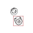 Chromed ON-OFF switch button P0049 Saeco Talea Giro