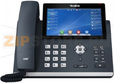 SIP-T48U SIP-телефон, цветной сенсорный экран 7&quot;, 16 SIP аккаунтов, 29 экранных клавиш, Opus, PoE, USB, GigE, БЕЗ БП 