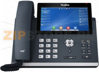 SIP-T48U SIP-телефон, цветной сенсорный экран 7", 16 SIP аккаунтов, 29 экранных клавиш, Opus, PoE, USB, GigE, БЕЗ БП
