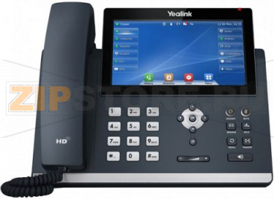 SIP-T48U SIP-телефон, цветной сенсорный экран 7&quot;, 16 SIP аккаунтов, 29 экранных клавиш, Opus, PoE, USB, GigE, БЕЗ БП 