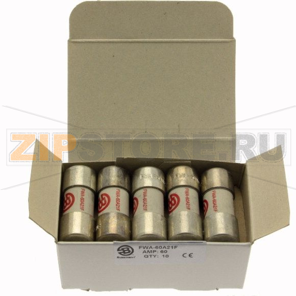 Предохранитель, 60 A, AC 150 В, DC 150 В, 100 кА, 21x51 мм, aR, UL Eaton SEMI-COND FUSE 60A 150V 