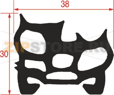 ПРОКЛАДКА ДЛЯ ФИКСАТОРА ДВЕРЦЫ ДУХОВКИ 505 ММ 
