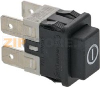 ЧЕРНЫЙ ДВУХПОЛЮСНЫЙ ПЕРЕКЛЮЧАТЕЛЬ 16А 250В