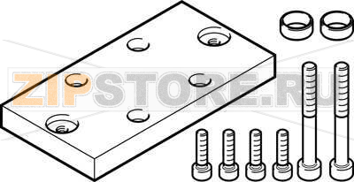 Комплект переходников Festo DHAA-D-E2-25-Q11-25 