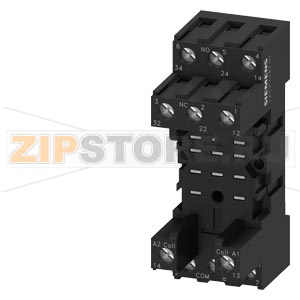 СТАНДАРТНЫЙ ЦОКОЛЬ ДЛЯ ВТЫЧНОГО РЕЛЕ РТ СЕРИИ C 3 П КОНТАКТАМИ, ВИНТОВЫЕ КЛЕММЫ, МОНТАЖ НА DIN-РЕЙКУ Siemens LZS:PT78730 