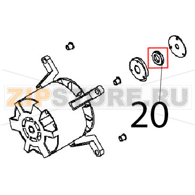 Cuscinetto motore Angelo Po FX101G2 Cuscinetto motore Angelo Po FX101G2Запчасть на деталировке под номером: 20