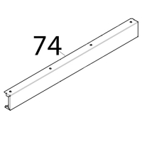 Profilo esterno superiore porta Tecnoeka KF 1010 A UD